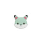 Silicone Focal Beads Animal Baby Fox Rounded Head Smiling Face 20pcs 7