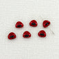 Japanese Rice Ball Metal Beads 8*10mm Enamel Painted Alloy 10pcs 14