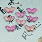 Butterfly Glass Beads 15x10mm Colored Transparent 25pcs 7