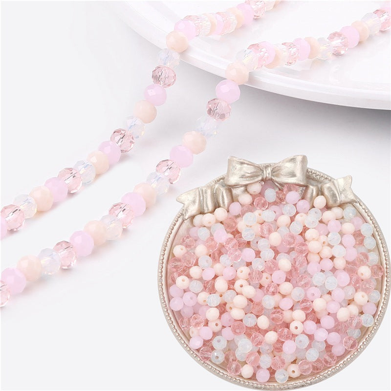 Transparent Flat Glass Beads 6mm Smooth Glossy Finish 200pcs 7