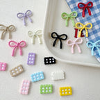 Baking Painted Cookies and Twisted Bow Metal Beads 15mm 21mm 20pcs 3