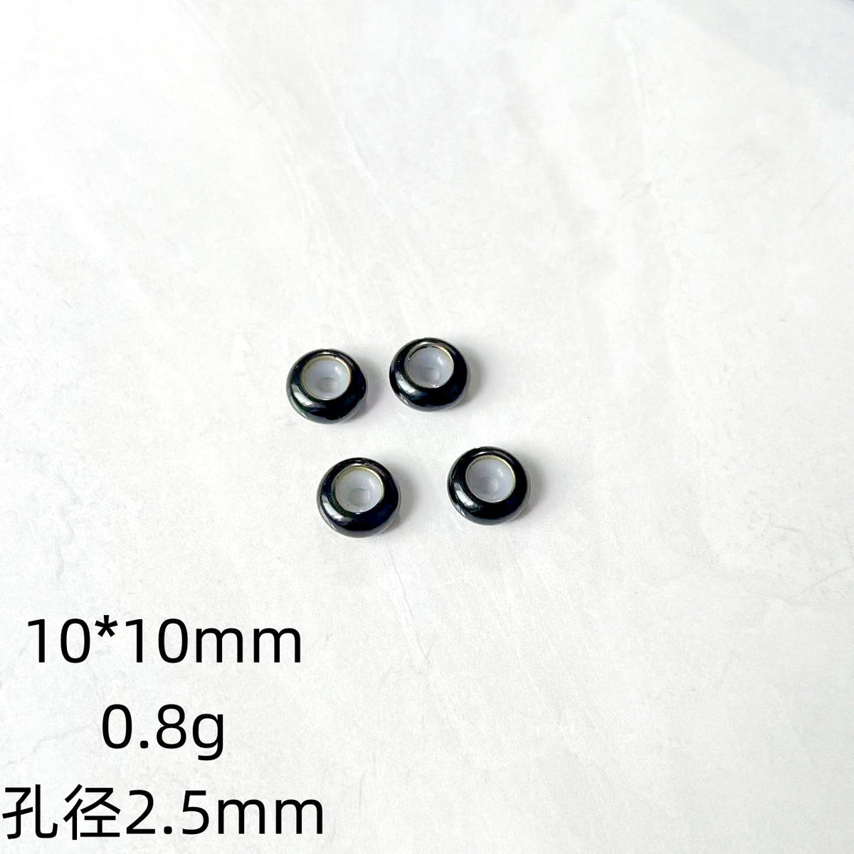 Brass Spacer Beads 10mm Colorful Enamel Large Hole 20pcs 2