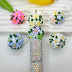 Flower Cluster Clay Beads 20mm Fresh Camellia Polymer 10pcs 4
