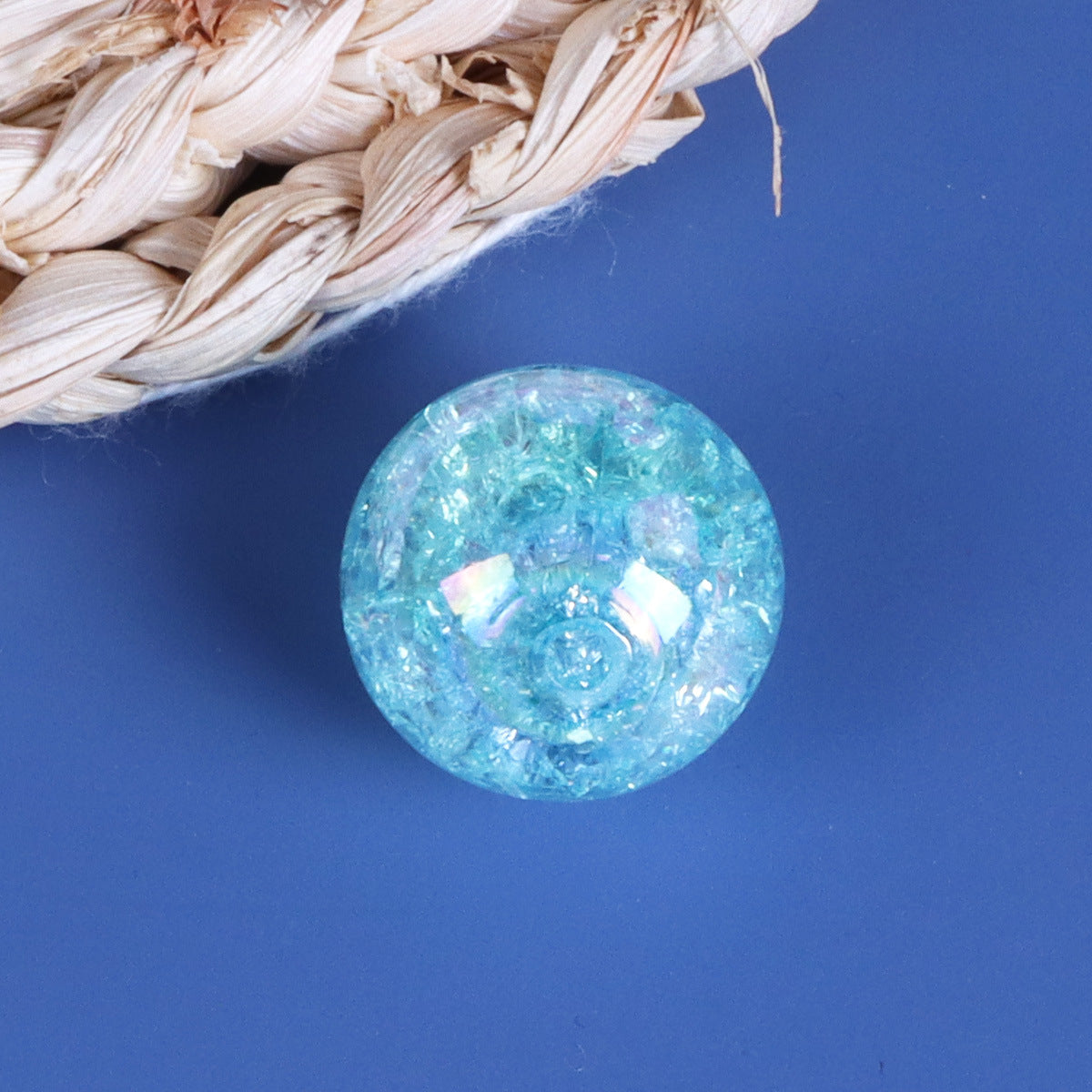 Transparent Bubblegum Beads 20mm Crackle Chunky Acrylic 10pcs 18