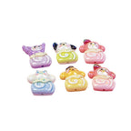 Sanrio Swiss Roll Series Resin Beads Playful Pastel Mixed 10pcs 5