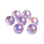 Plated Round Acrylic Beads 16mm High Transparency UV Finish 100pcs 3