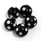 Polka Dot Bubblegum Beads 20mm Colorful Concave Resin Round 10pcs 6