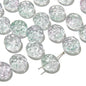 Transparent Floral Round Glass Beads 13mm Pastel Mixed 20pcs 9