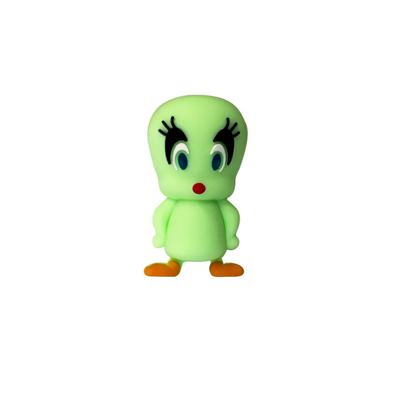 Silicone 3D Focal Beads Duck Figure Standing Pose 20pcs 10