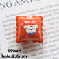 Cute Puppy Square Acrylic Beads 19mm Colorful Mixed 20pcs 7