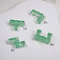 Clear Terris Block Acrylic Beads 20mm Translucent Geometric 50pcs 12