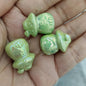 Glow In The Dark Mushroom Acrylic Beads 24mm Plated 50pcs 7