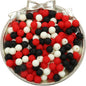Opaque Acrylic Beads 8mm Pastel Matte Colors 60pcs 8
