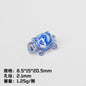Glow In The Dark 3D Turtle Resin Beads 20mm Colorful Glossy 10pcs 7