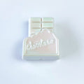 UV Plating Macaron Acrylic Beads 27-31mm Chocolate Colored 50pcs 6