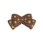 Polka Dotted Double Layer Bow Acrylic Beads 25mm Colorful Glossy 10pcs 18