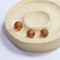 Lampwork Glass Beads Round 10 12 14mm Gold Foil Jewel Toned 5pcs 10