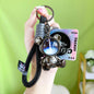 Resin Bear Wristlet Keychain Cosmic Galaxy Design Cool Colors 8