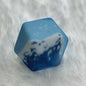 14mm Hexagon Silicone Beads Printed Camouflage Leopard Design 50pcs