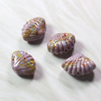 Lampwork Glass Beads Shell 14mm Phoenix Tail Pattern 10pcs 4