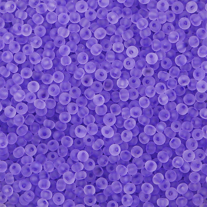 Transparent Frosted Seed Glass Beads 2mm with 1mm Hole 660pcs 22