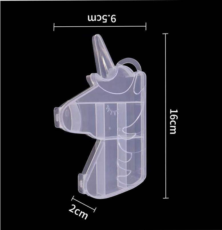 Multi Shaped Plastic Organizer Box PP Clear 1pc 9