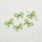 Hollow Bow Metal Beads 13x12mm Glossy Baking Painted Alloy 20pcs 10