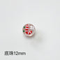 Hand Painted Christmas Enamel Glass Beads 12mm 14mm 1pc 21