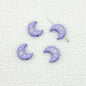 Star Moon Metal Beads 14mm Painted Glossy Celestial 10pcs 13