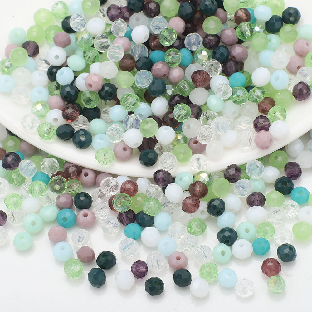 Czech Electroplated Faceted Glass Beads 8mm Soft Shimmer 100pcs 14
