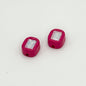 Painted Square Acrylic Beads 14mm Diamond Faceted Mixed Colors 10pcs 13