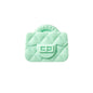 Handbag Silicone Beads Quilted Mini Purse Solid Colors 10pcs 18