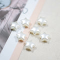 Imitation Pearl Bow Star Series Acrylic Beads Glossy Finish 200pcs 5