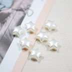 Imitation Pearl Bow Star Series Acrylic Beads Glossy Finish 200pcs 5