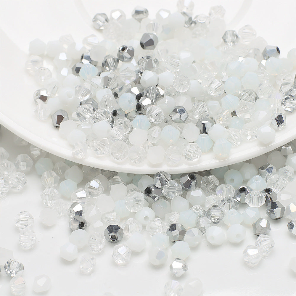 Electroplated Seed Glass Beads 4mm Lake Blue Metallic Shine 200pcs 6