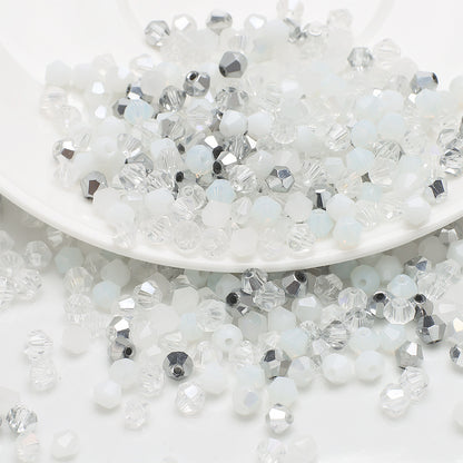 Electroplated Seed Glass Beads 4mm Lake Blue Metallic Shine 200pcs 6