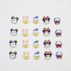 Disney Series Character Resin Beads Playful Faces 20pcs 3