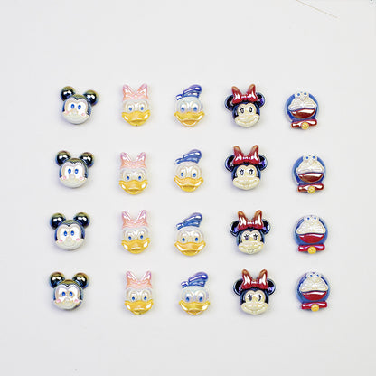Disney Series Character Resin Beads Playful Faces 20pcs 3