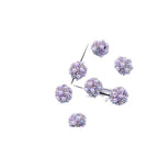 Pearl Clay Ball Rhinestone Beads 16mm Mosaic Shimmer 20pcs 5