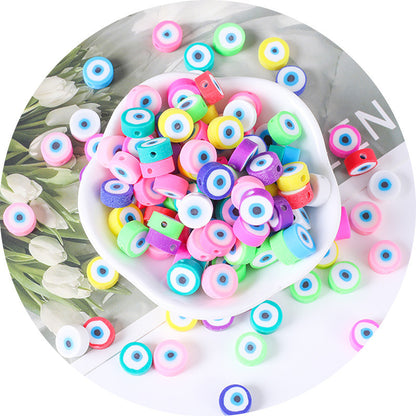 Flat Clay Beads 10mm Color Fruit Cartoon Mixed Design 1000pcs 11