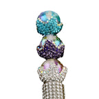 Embellished Bubblegum Beads 20mm Crown Claw Rhinestone Cloud Glossy 6pcs 5