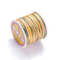 Nylon Rainbow Variegated Beading Thread 0.8mm Diameter 60m Spool 18