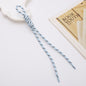 Two Tone Braided Rope Crochet Keychain Fabric Slim Durable 8pcs 17