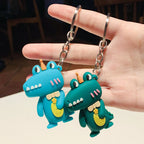 Cartoon Silicone Crocodile Keychain Soft Rubber Charm 2