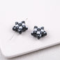 Waffle Pattern Star Acrylic Beads 19mm Colorful Mixed 20pcs 6