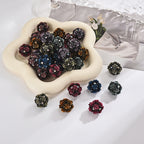 Flower Cluster Clay Beads 19mm Camellia Diamond Polymer 30pcs