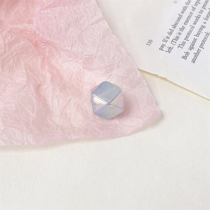 Glow Geometric Faceted Acrylic Beads 16mm Pastel Colors 100pcs 6