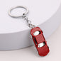 Metal Car Keychain Enamel Finish Zinc Alloy Blue Black Red 2