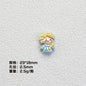 Disney Princess Series Vertical Hole Resin Beads Chibi Style 20pcs 8