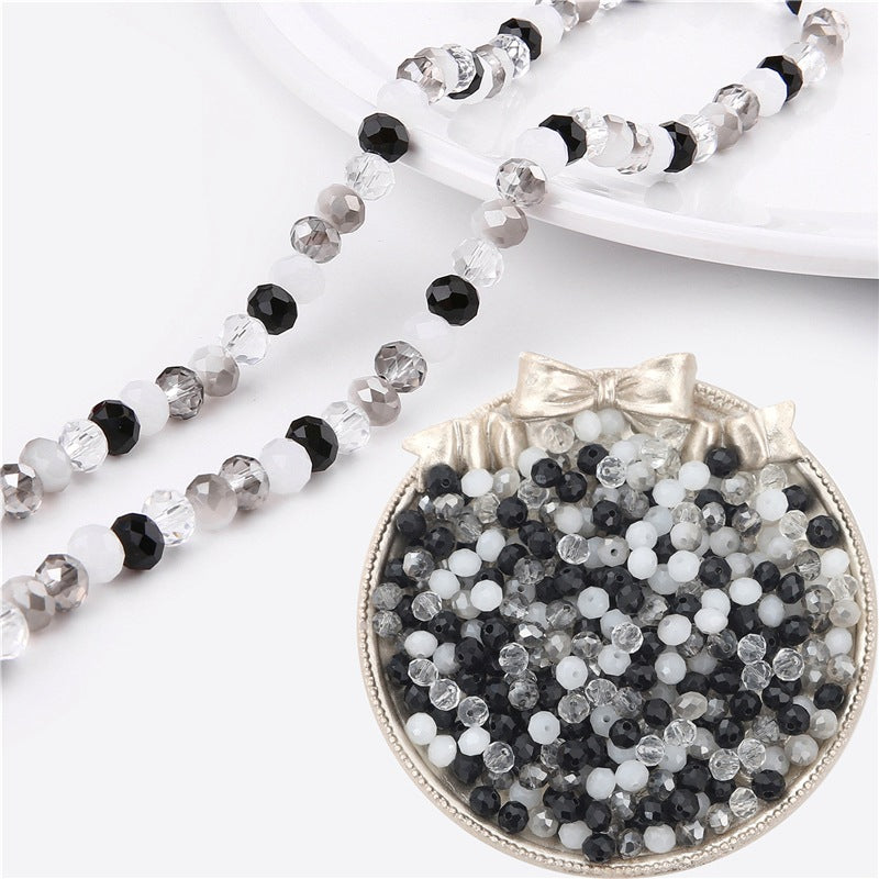 Transparent Flat Glass Beads 6mm Smooth Glossy Finish 200pcs 9